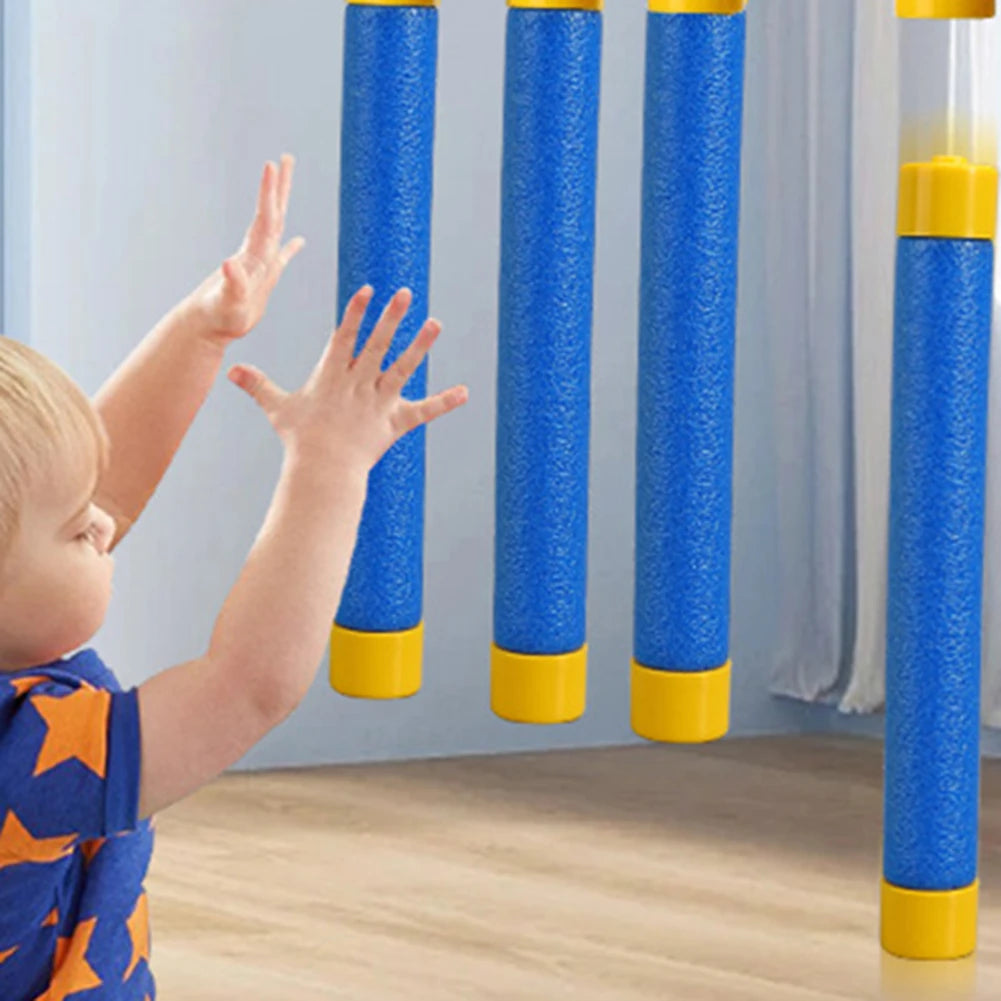 Reflex Challenge Game Catch & Drop Stick-Game Enhance Hand-Eye Coordination with Adjustable Speed Sensory Integration Trainer