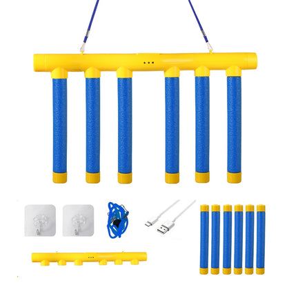 Reflex Challenge Game Catch & Drop Stick-Game Enhance Hand-Eye Coordination with Adjustable Speed Sensory Integration Trainer